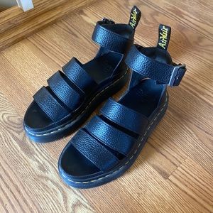 Black Dr Martens Clarissa II Quad Sandals